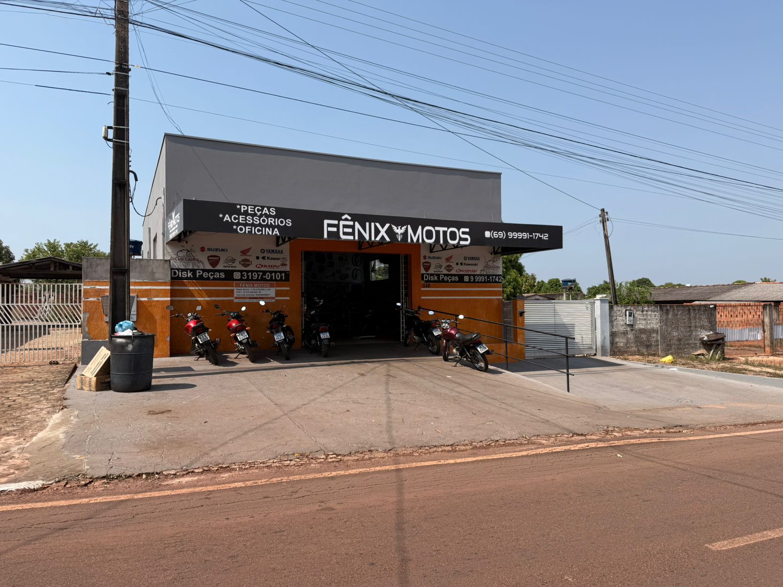 Fachada da Fênix Motos II em Pimenta Bueno - RO